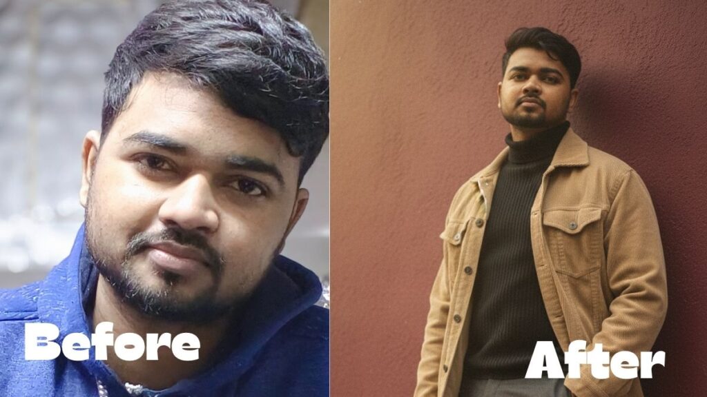 Cinematic Street-Style Retro Selfie